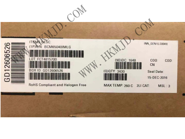BROADCOM BCM65040 BCM65040IMLG 接口 - 驅(qū)動(dòng)器，接收器，收發(fā)器