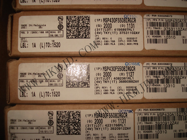 MSP430 MCU MSP430F5508IRGCR 超低功耗16位微控制器，適用于各種應(yīng)用