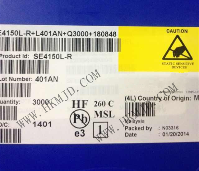 RF IC《SE4150L》 SiGe RF 接收器 GPS 1575.42MHz PCB，表面貼裝