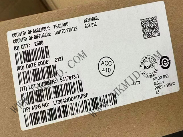 【出售】LT3042IDD (ADI) 20V、200mA、超低噪聲、超高 PSRR RF 線性穩(wěn)壓器