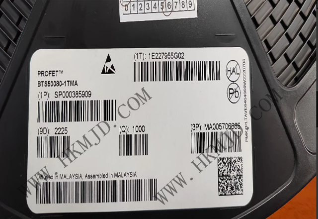 BTS50080-1TMA 英飛凌單通道高壓側電源開關，具有嵌入式保護功能